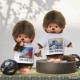 Monchhichi 藝術系列男孩 赤富士 S號